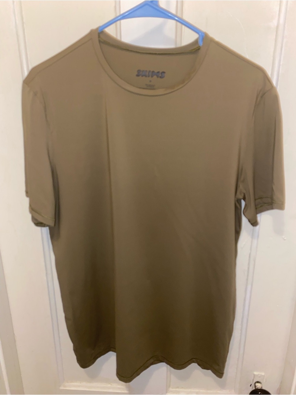 SKIMS Men’s T Shirt - Performance Shirt Brown/Green color Size Medium